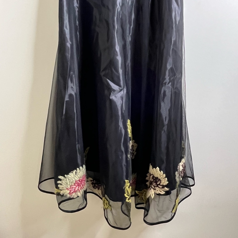 Betsey Johnson Dress vintage Y2K black applique tulle dress - Picture 14 of 16